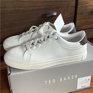 Ted Baker White and Brown Men's Sneakers